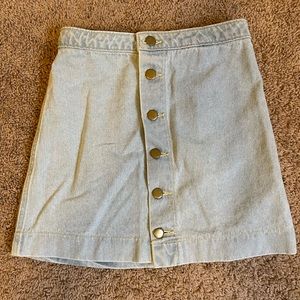 American Apparel Button Up Skirt